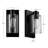 1-Light Outdoor Wall Sconce, Dark Bronze, Clear Seeded Glass Shade