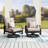 Chamber 5 - Person Outdoor Swivel Conversation Sofa Seating Group With Sunbrella® Cushions And Fire Pit Table
