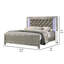 Lit plateforme tapissier Kimathi-1236964674
