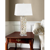 Perla 31" Mother of Pearl Mosaic Table Lamp