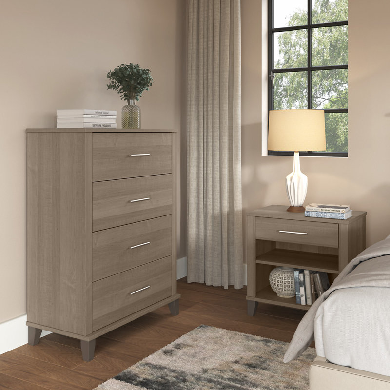 Ensemble de commode 2 pièces Giovanna, Brun