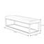 Banc rembourré en tissu Modern Minimalist