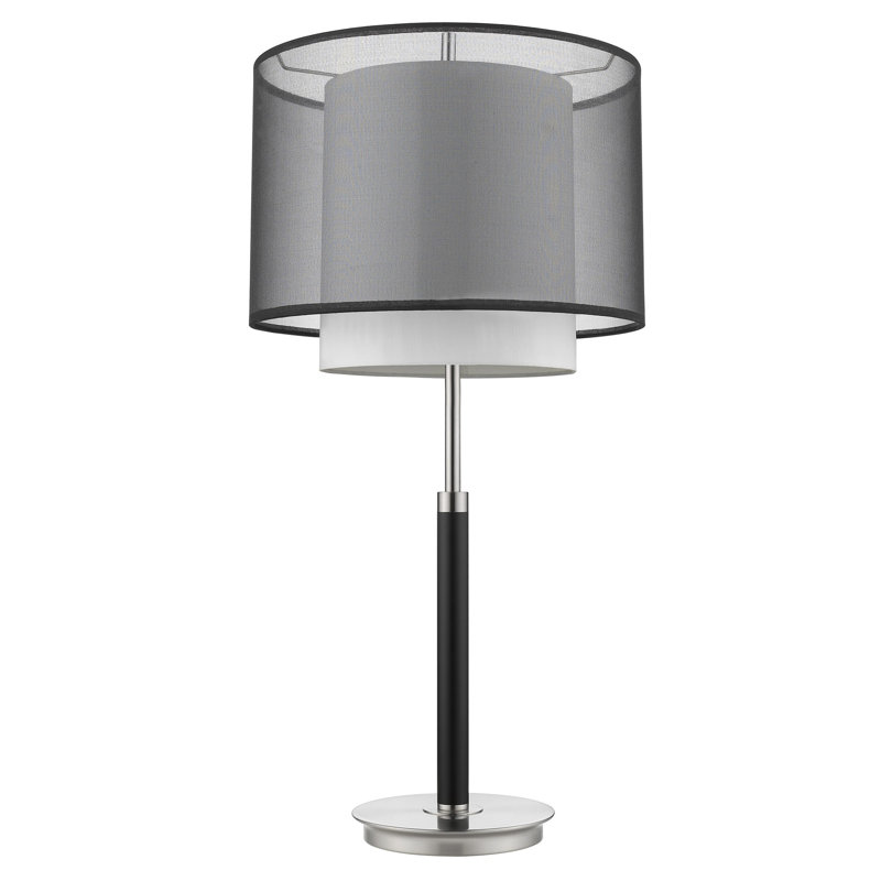 Feng 32" Table Lamp, Linen, Gray