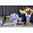 Spode Blue Italian Hexagonal Vase 10.5"