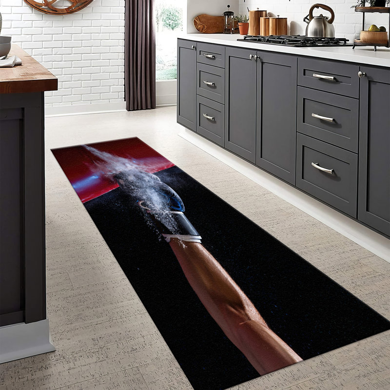 Printed Goblen Fabric Rug Featuring a Vibrant Floral Pattern Ideal for Enhancing Home and Office Decorations