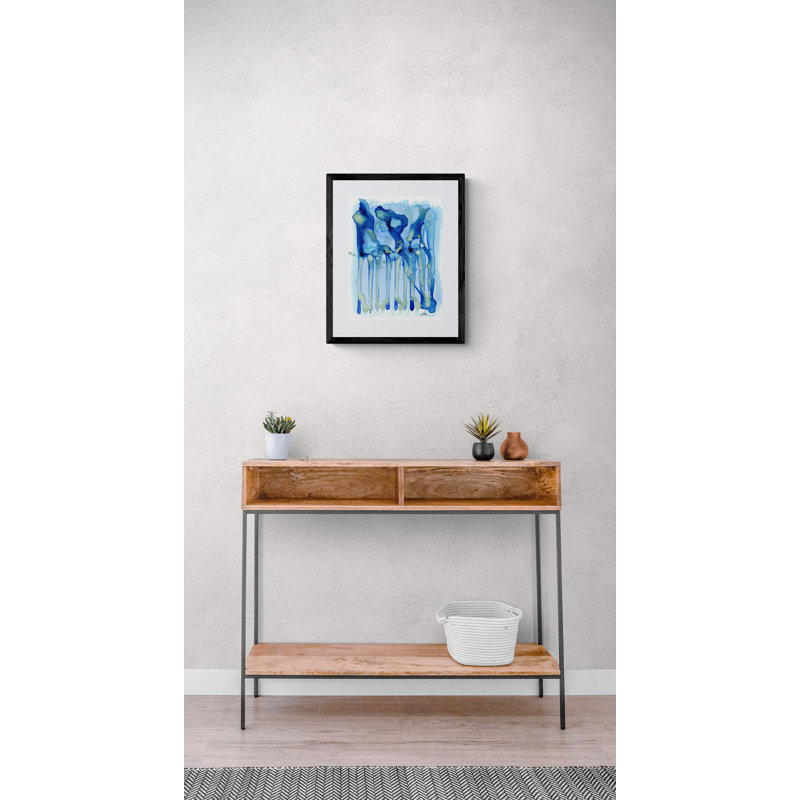 The Llama Print by Mark Lembo, 16" H x 20" W, Black Framed Paper