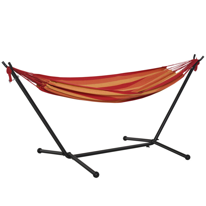 Blandinsville Spreader Bar Hammock with Stand, Red