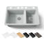 Riverby® 33" undermount double-bowl workstation kitchen sink-1731489184
