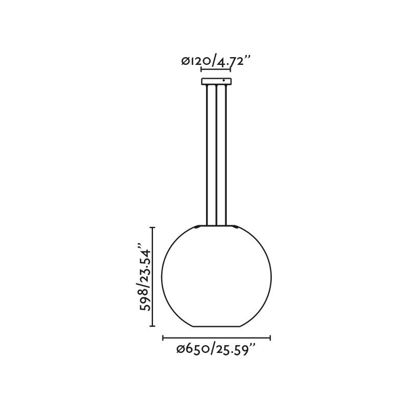 Aire Pendant, 23.54" H x 25.59" W x 25.59" D