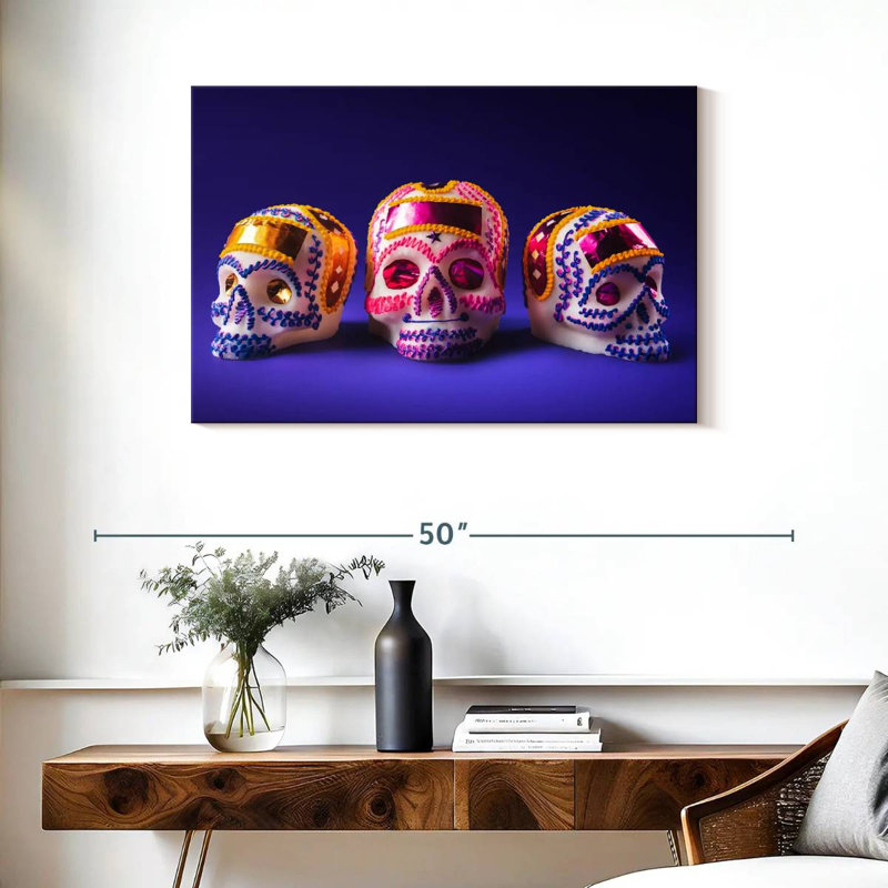 Jour des Morts, Sugar Skulls, H 24 po x l 36 po