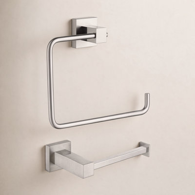 Cube 2-Piece Bathroom Hardware Set