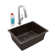 24-5/8" x 18-1/2" x 9-1/2" Undermount Kitchen Sink with Faucet