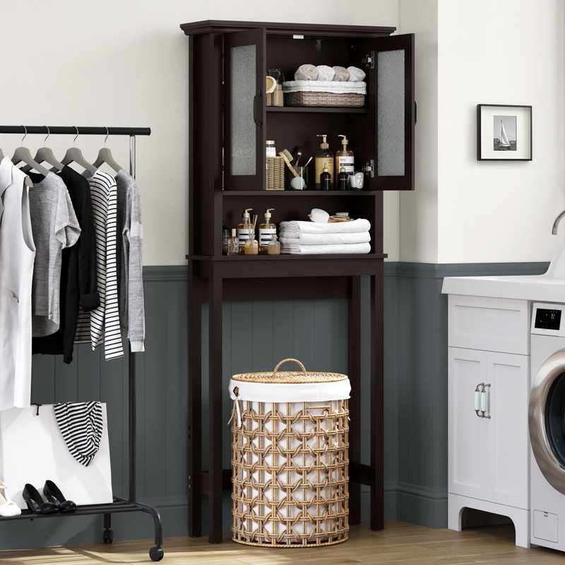 Delacour Drill / Screw Over The Toilet Storage, Espresso