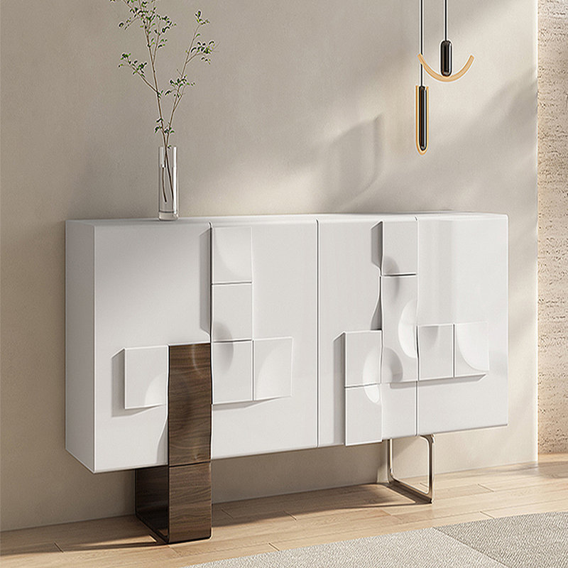 Buffet de rangement moderne et minimaliste, H 35,43 po x l 55,12 po x P 15,75 po
