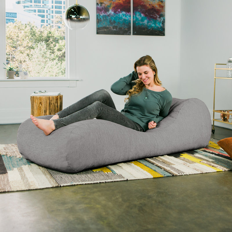 Fauteuil de détente à billes Arlo - chenille de qualité supérieure, Gris