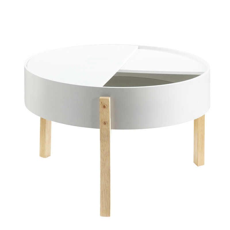 Kylen Round Coffee Table with Hidden Storage