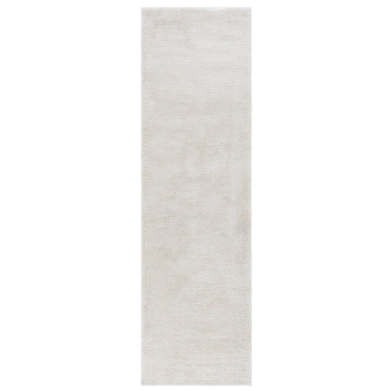 Tapis de couleur unie touffeté à la main Nerses Performance, Tapis de couloir 2 pi 3 po x 8 pi