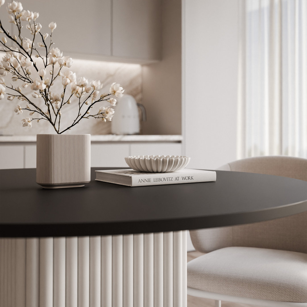 Metal Base Dining Table