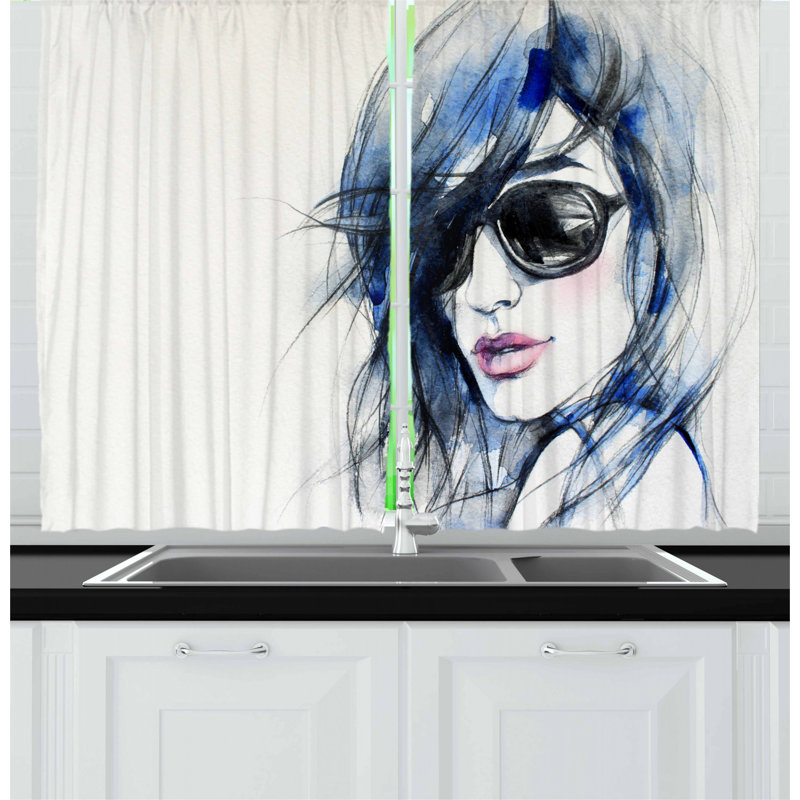 Pointed Kitchen Curtain