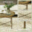 Tables basses | Table basse ronde moderne en métal mesa de centro 24 po, finition dorée, pour le salon et la chambre à coucher | Rond