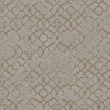 Emporium Metallic Aged Quatrefoil 3D Embossed 33' L x 21" W Wallpaper Roll