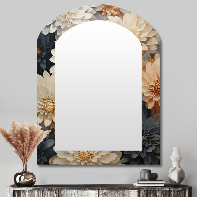 Miroir mural Simplicity Mums Bloom, 43 po x 33 po