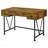 2-Piece Computer Desk & Bookcase, Rustic Nutmeg