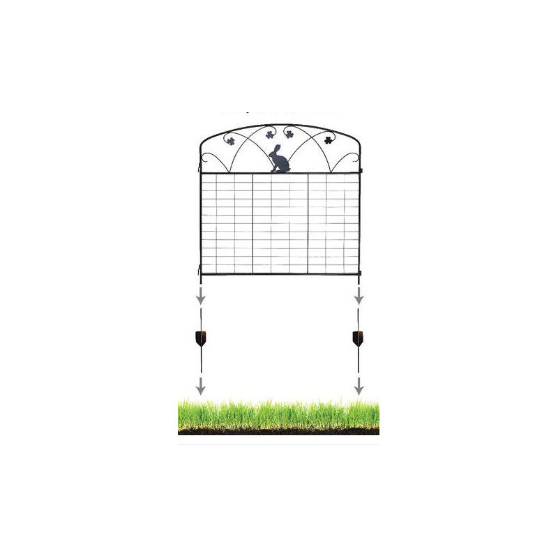 92cm H x 92cm W Steel Fence Panels Included