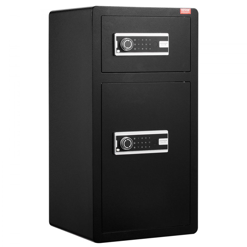 Coffre-fort à double porte 5,5 pi³ avec armoire à serrure à mot de passe noir