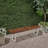 Dining Bench Acacia Wood Iron Legs Weather Resistant Modern-1308579069