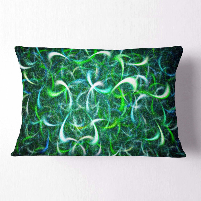 Coussin lombaire en aquarelle foncé Abstract