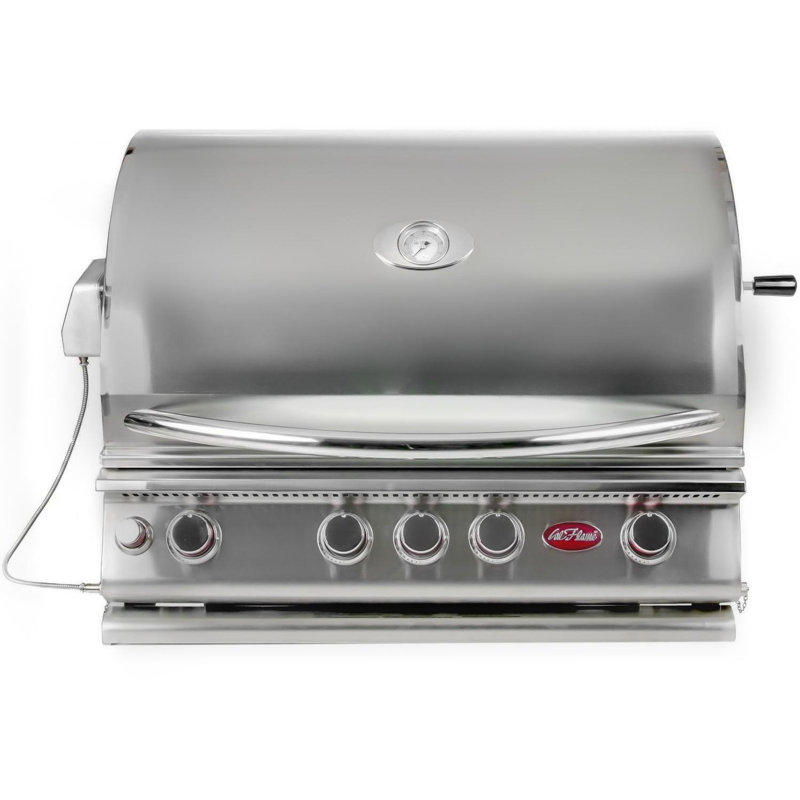 Cal Flame 4 - Burner Built-In Liquid Propane Infrared Gas Grill