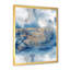 Abstrait classique bleu et or I - peinture sur toile-67380530-67380537
