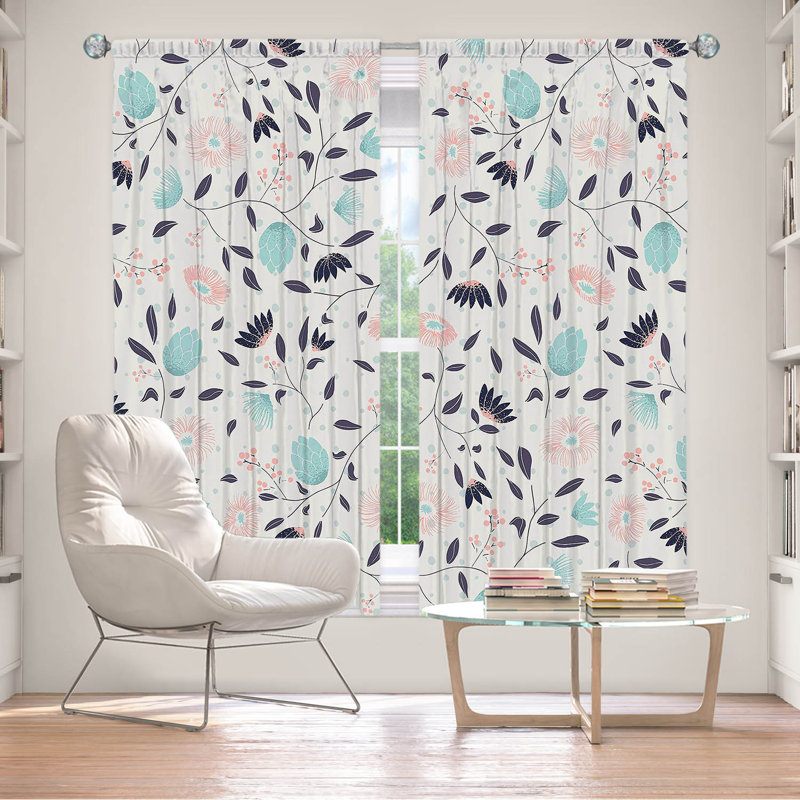 Paire de rideaux obscurcissant en polyester Eirny, L 40 po x L 82 po