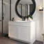 Armoire de base pour évier Homeibro, portes à fermeture douce, pour la salle de lavage, la salle de douche, la buanderie-87690900-87690899