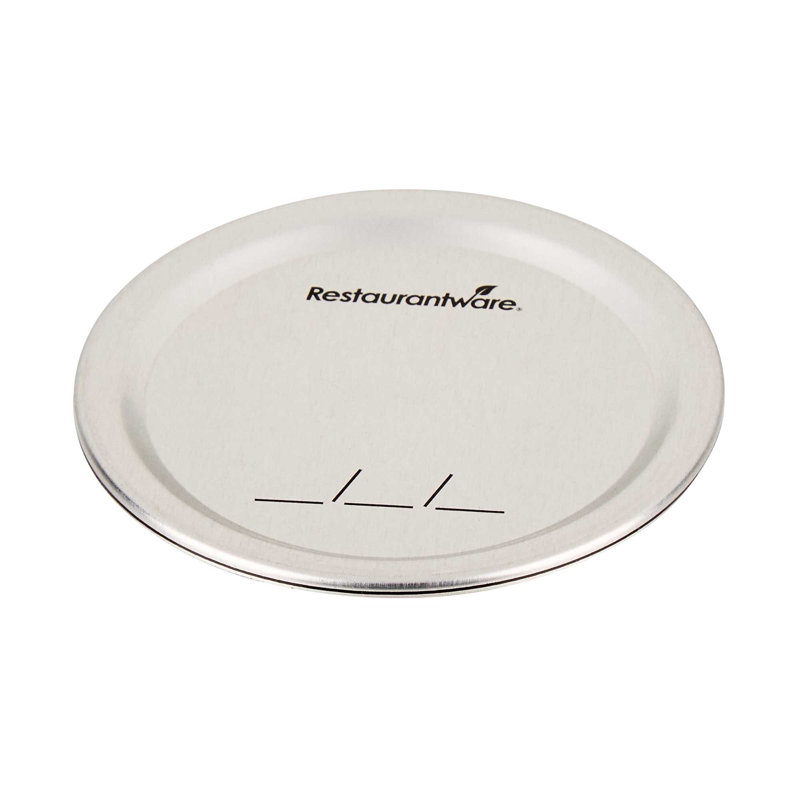  Couvercles de conserves - 48 unités - Couvercles de conserves à bouche large Vetri, pour pots Mason de 15 et 36 oz, hermétiques, à usage unique - Couvercles en acier pour le rangement des aliments, argent