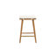 Ensemble de 2 tabourets de bar en bois sans dossier à hauteur de comptoir avec coussin amovible-847064337-847064367-871875439