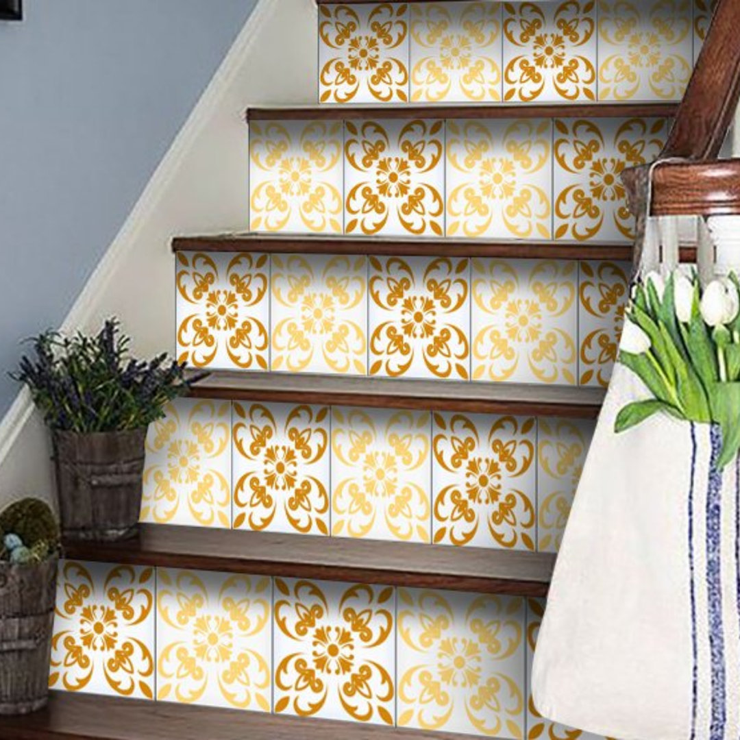 8'' W x 8'' L Vinyl Peel and Stick Mosaic Tile Mi Alma