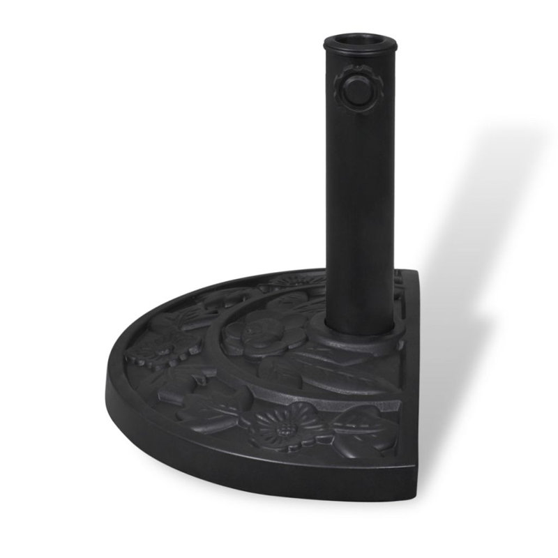 Socle de parasol autoportant en acier, Half-Round
