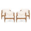 Chaise de patio d'extérieur avec coussins Leist-192065659