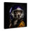 Chien avec casque de football, art mural par Sean Parnell