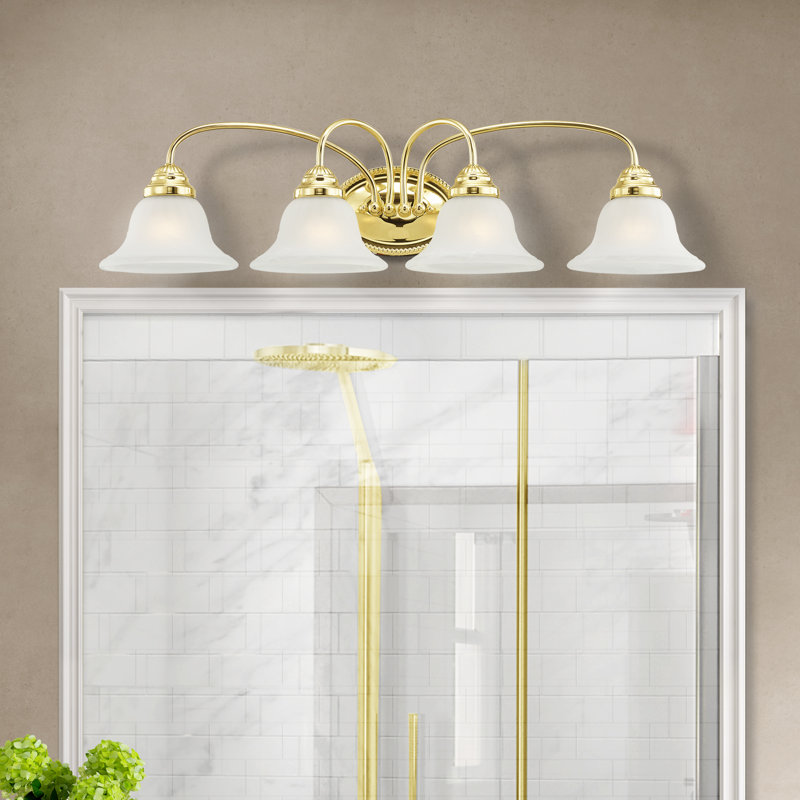 Nicolas 4 - Light Dimmable Vanity Light, Polished Brass
