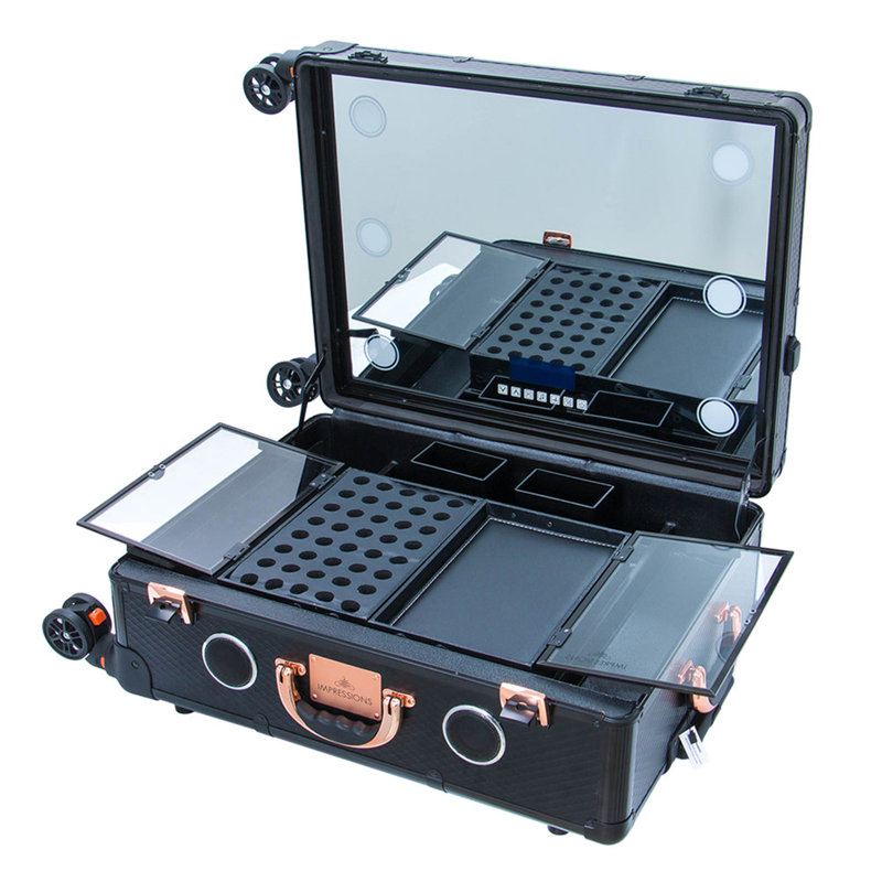 Trousse de toilette de voyage Jaion Slaycase Pro Lux, Géométrique noir mat