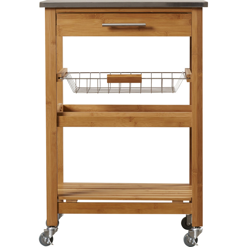 Servin 23 " W Kitchen Cart, Stainless Steel