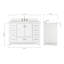 Cambridge 49'' Single Bathroom Vanity with White Quartz Top-504514964-453619726