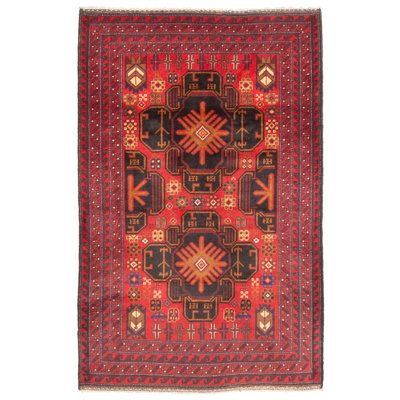 Teimani Red Rug 3'0" x 4'9"