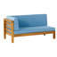BANC D'ANGLE GAUCHE ET TABLE DE CAFÉ Oana, bleu