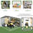 10 Ft. W X 12 Ft. D Outdoor Metal Storage Shed With Metal Base Frame Kit-108976626
