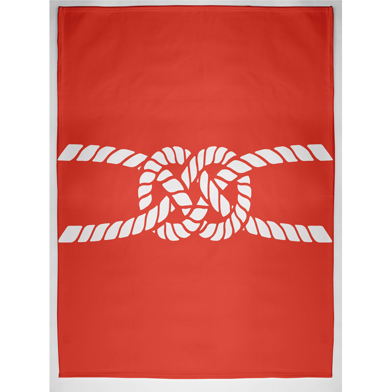 Kelbark Plain Weave / Muslin Throw Blanket, Orange