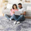 Tapis crème / bleu / médaillon-2124408349
